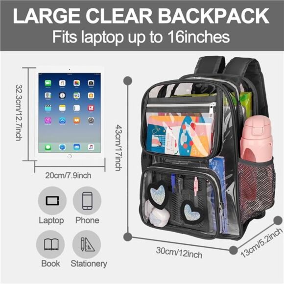 Clear Backpack Heavy Duty Backpack main image 5